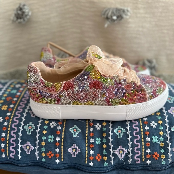 Betsey Johnson Sidny Platform Sneakers - Womens 8.5 - Picture 4 of 12